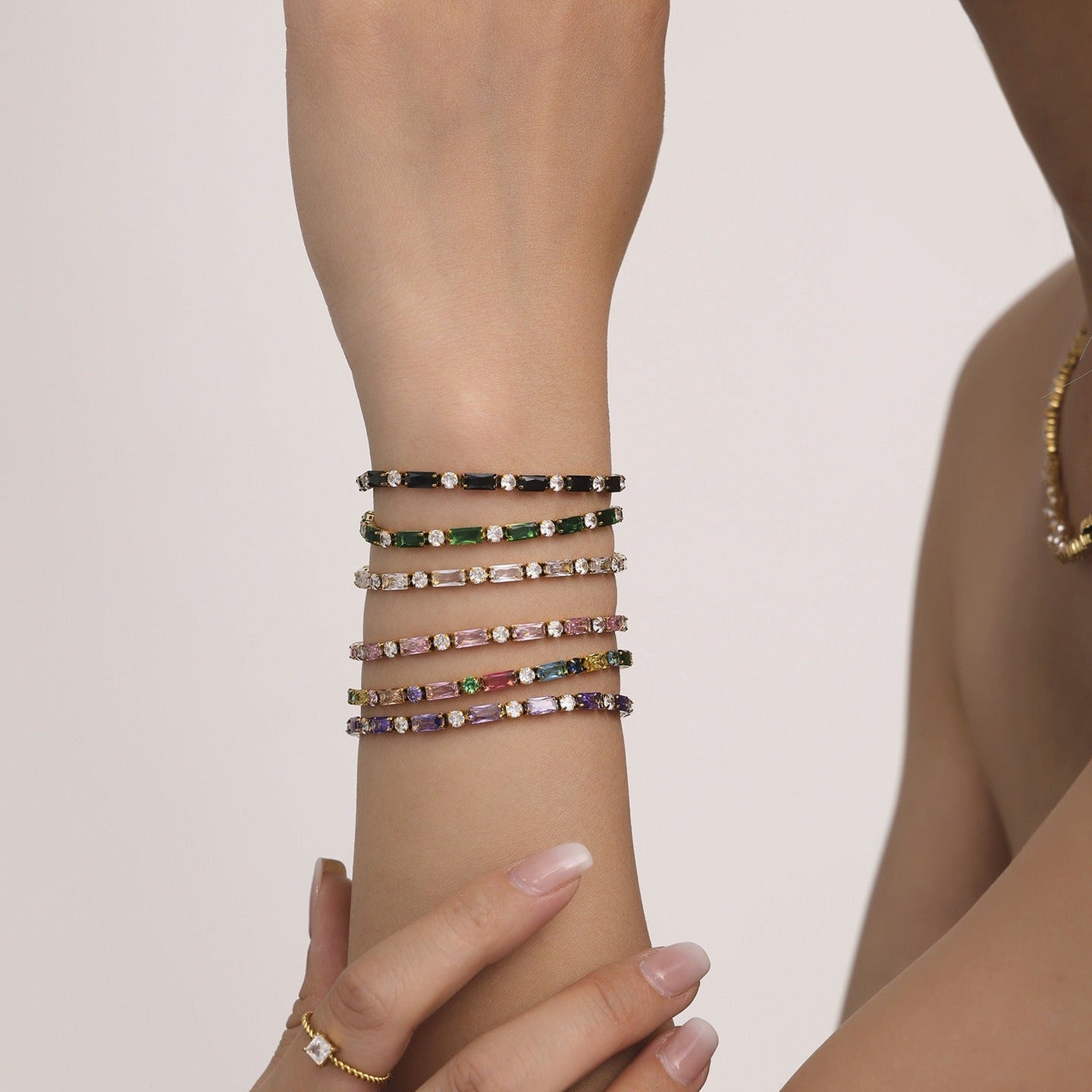 Aurélie Crystal Tennis Bracelet