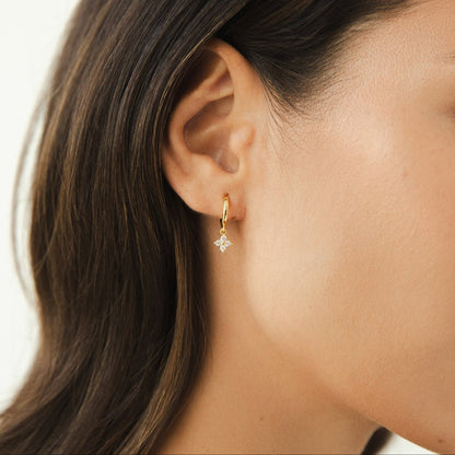 Mia Crystal Clover Earrings