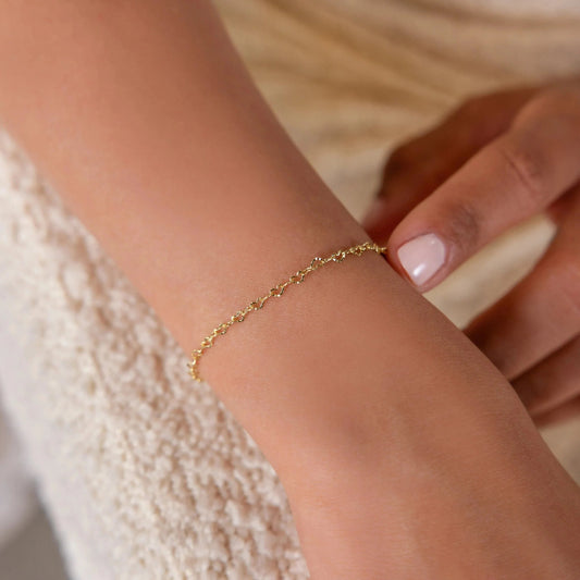 Élodie Crystal Heart Bracelet