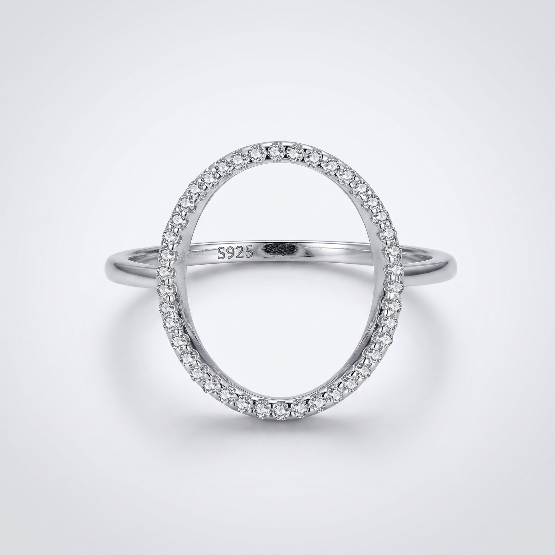 Luna Circle Silver Ring - Joie d’Or