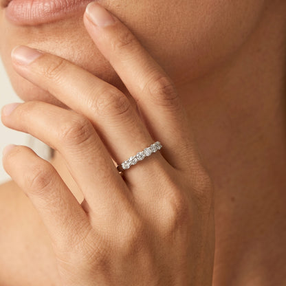 Elise Eternity Silver Ring - Joie d’Or