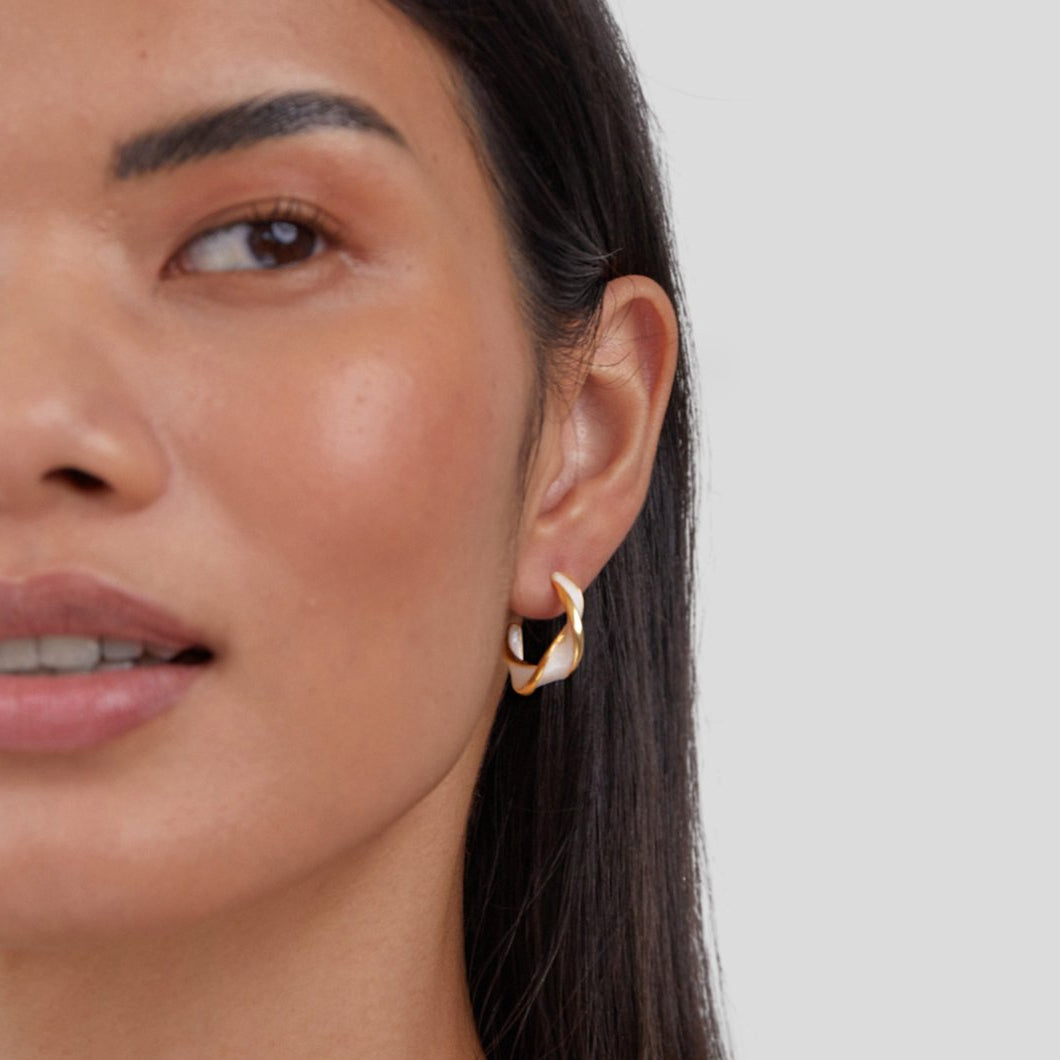 Antonela Twist Hoop Earrings