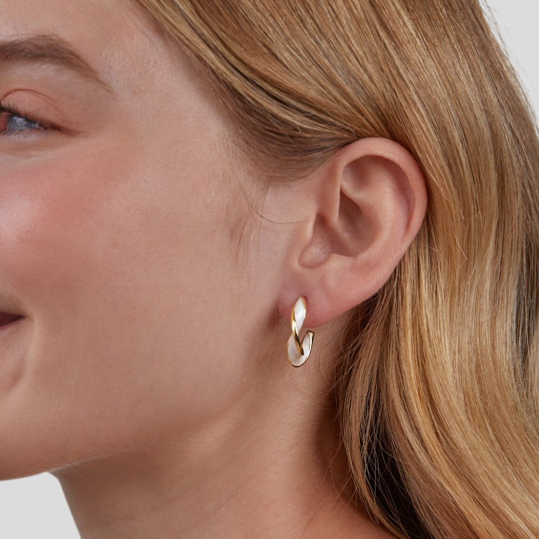 Antonela Twist Hoop Earrings