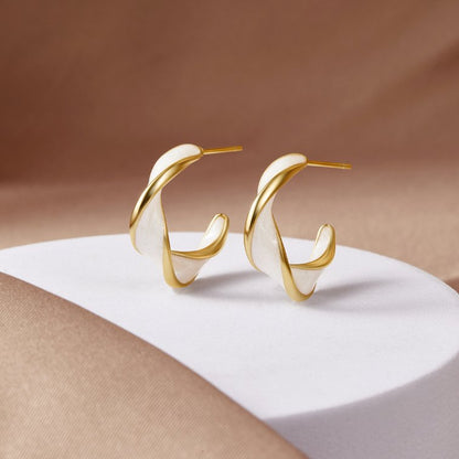 Antonela Twist Hoop Earrings