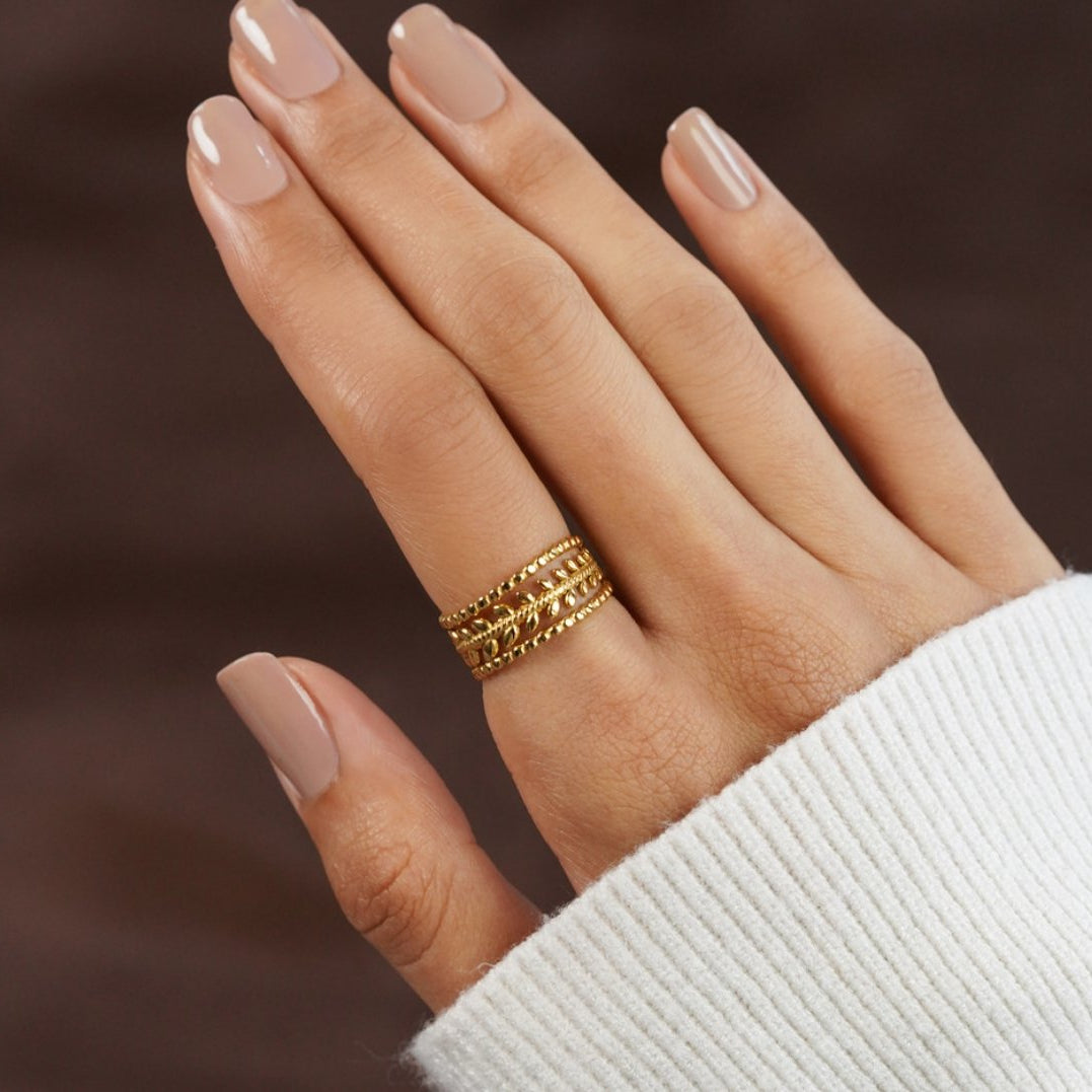 Maria Gold Leaf Ring