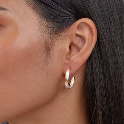 Antonela Twist Hoop Earrings