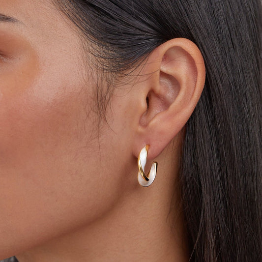 Antonela Twist Hoop Earrings