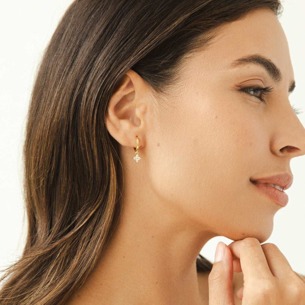 Mia Crystal Clover Earrings