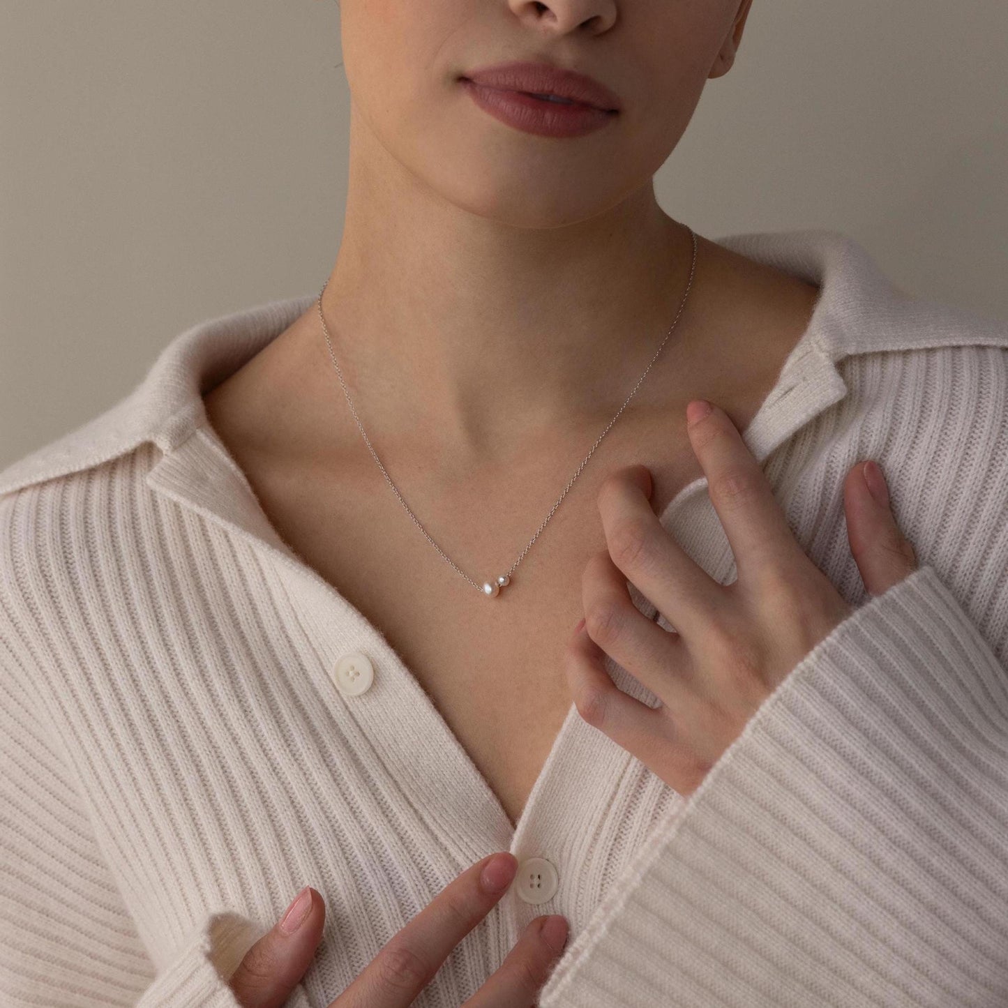 Sophie Twin Pearl Necklace